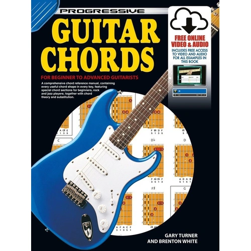 Progressive Guitar Chords Book by Learn To Play Publishing - 184 Pages, Comprehensive Chord Reference for Beginners to Advanced Players
