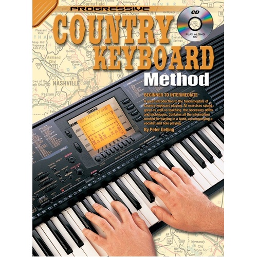 Progressive Country Keyboard Method Book with CD