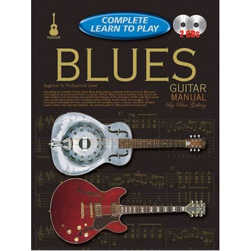 Progressive Complete Learn To Play Blues Guitar Book with 2 CDs