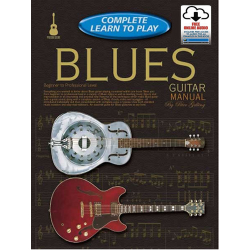 Progressive Complete Learn To Play Blues Guitar Book with Online Audio