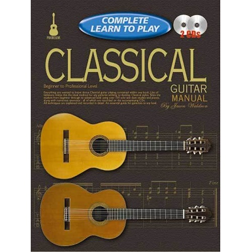 Progressive Complete Learn To Play Classical Guitar Book with 2 CDs