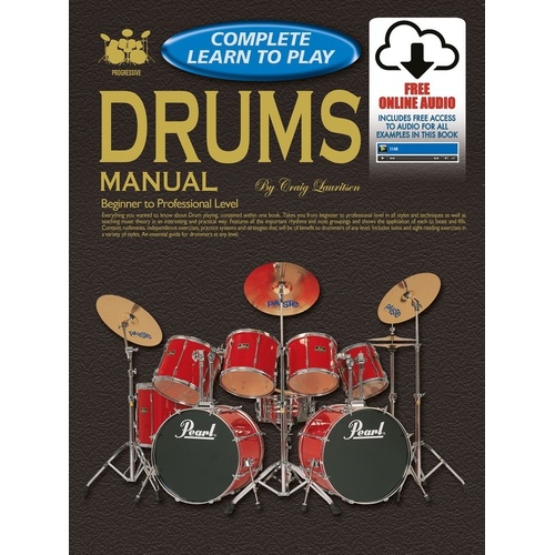 Progressive Complete Learn To Play Drums Book with Online Audio Access