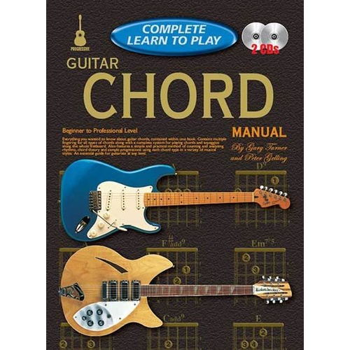 Progressive Complete Learn To Play Guitar Chord Manual Book/CD(2) Book
