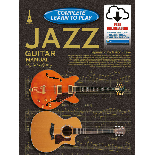 Complete Learn to Play Jazz Guitar Manual Book and Online Access
