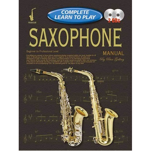 Progressive Complete Learn To Play Saxophone Book with CD