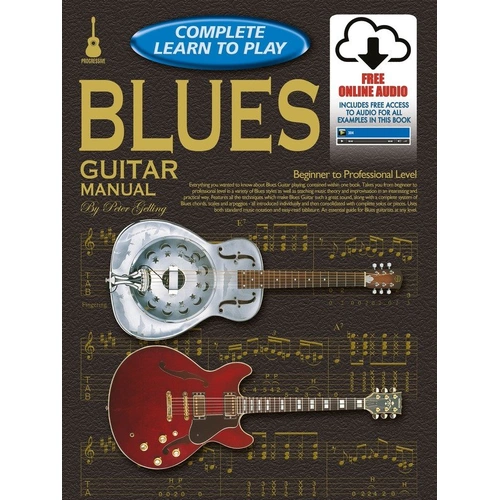 Progressive Complete Learn to Play Blues Guitar Manual - 224 Pages