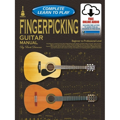 Progressive Complete Learn to Play Fingerpicking Guitar Manual