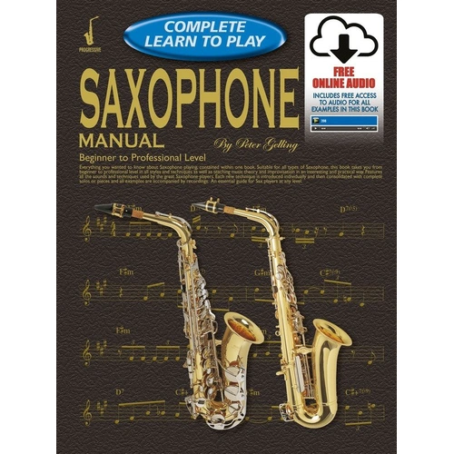 Progressive Complete Learn to Play Saxophone Manual