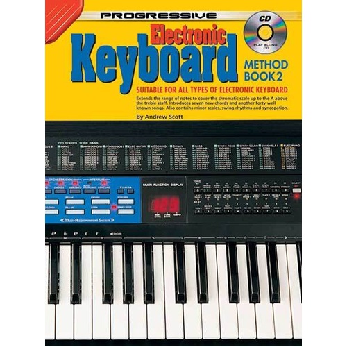 Progressive Keyboard Method Book 2 with CD