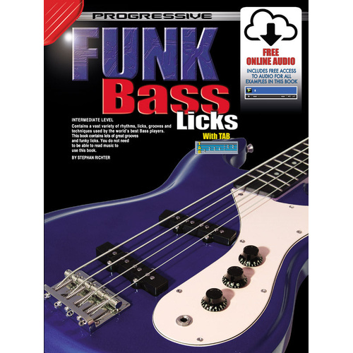 Progressive Funk Bass Licks Book