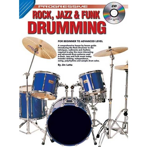 Progressive Rock, Jazz And Funk Drumming Book/CD