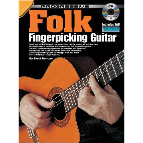 Progressive Folk Fingerpicking Guitar Book with CD