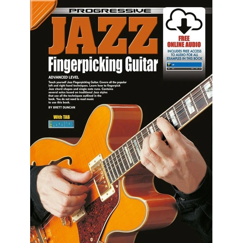Progressive Jazz Fingerpicking Guitar Book by Learn To Play Publishing, 68 Pages