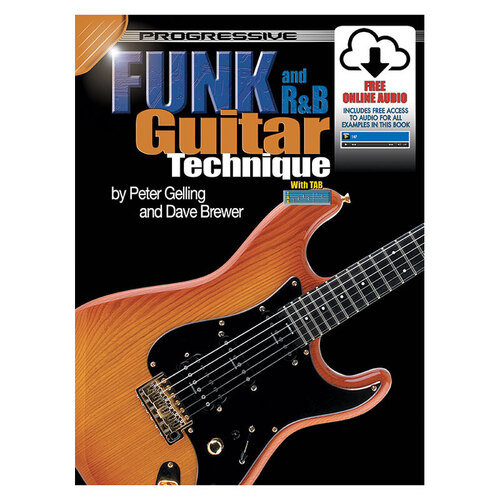 Progressive Funk and R&B Guitar Technique Book with Online Audio