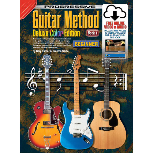 Progressive Guitar Method 1 Deluxe Edition Book with Online Video & Audio