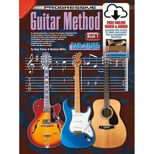 Progressive Guitar Method Book 1 with TAB - 64 Pages