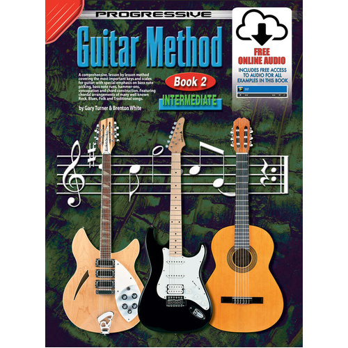 Progressive Guitar Method Book 2 with Online Video & Audio Access