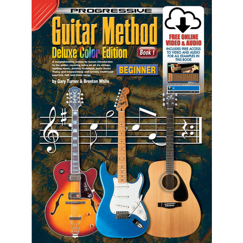Progressive Guitar Method 1 Deluxe Edition Book/Online Video And Audio Book