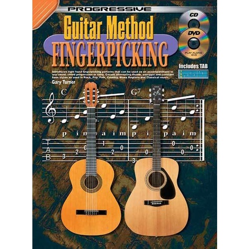 Progressive Guitar Method Fingerpicking Book/CD/DVD Book