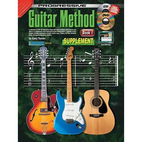 Progressive Guitar Method Book 1 Supplement Book/CD/DVD Book