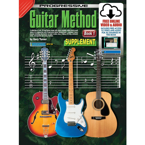 Progressive Guitar Method Book 1 Supplement Book/Online Video And Audio Book