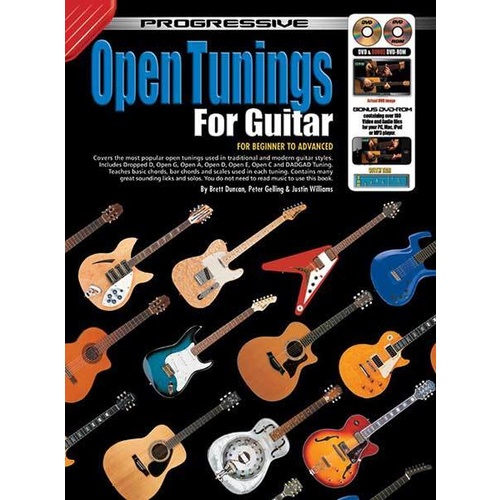 Progressive Open Tunings For Guitar Book/DVD/DVD-Rom Book