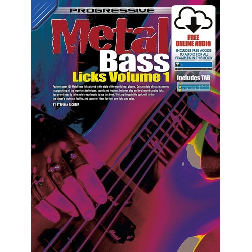 Progressive Heavy Metal Bass Licks Vol 1 Book