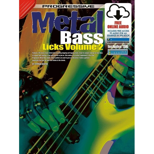 Progressive Heavy Metal Bass Licks Vol 2 Book by Learn To Play Publishing