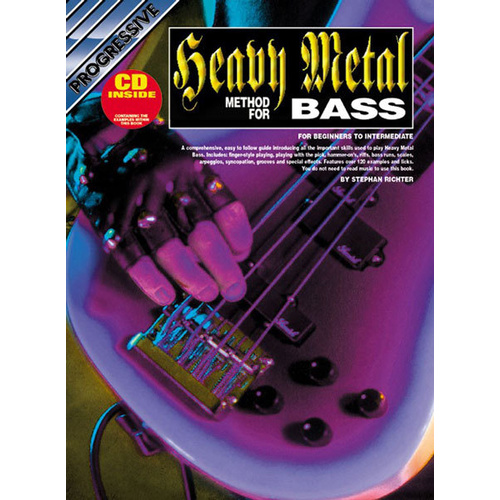 Progressive Heavy Metal Method For Bass Book/CD