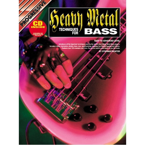 Progressive Heavy Metal Techniques for Bass Book and CD