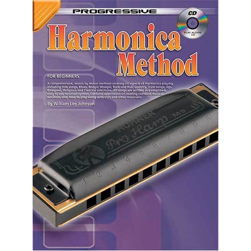 Progressive Harmonica Method Book with CD