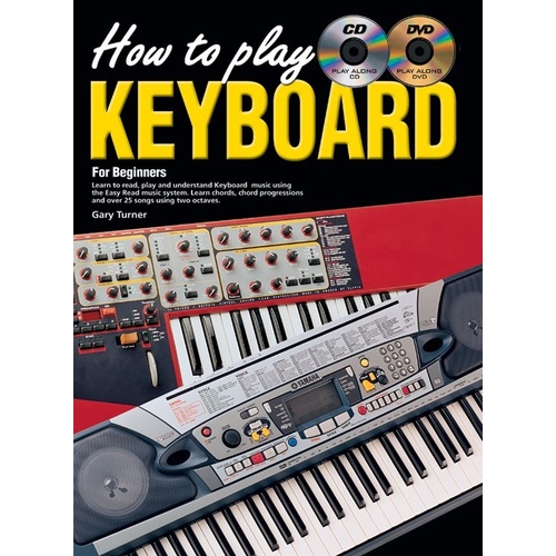 How To Play Keyboard For Beginners Book/CD/DVD Book