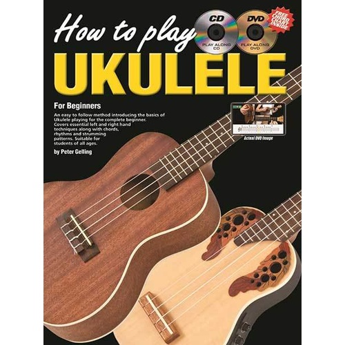 Progressive How To Play Ukulele Book/CD/DVD Book