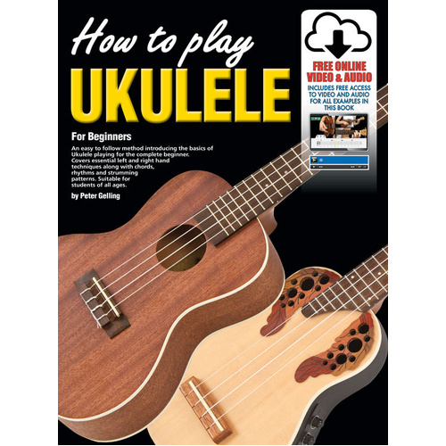 Progressive How To Play Ukulele Book with Online Video & Audio Access