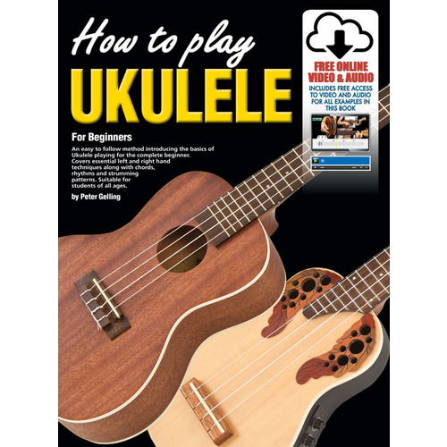 Progressive How To Play Ukulele Book/Online Video And Audio Book