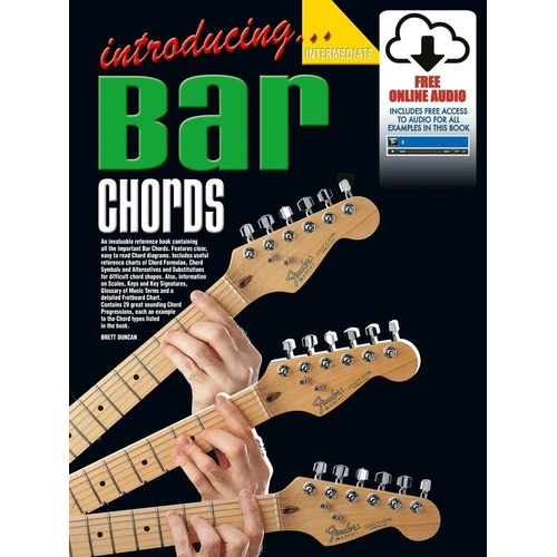 Introducing Bar Chords Reference Book for Intermediate Guitarists