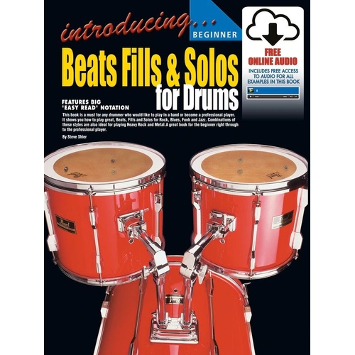 Beats, Fills & Solos for Drums by Learn To Play Publishing - 64 Pages, Beginner to Professional Levels