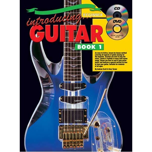 Guitar Book 1 with CD/DVD - Easy Beginner Lessons, Chord Shapes & Songs