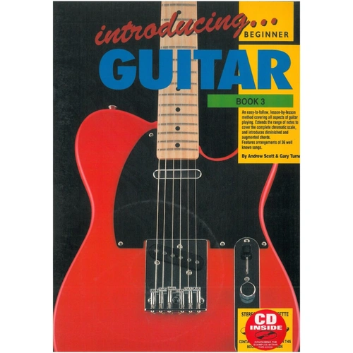 Introducing Guitar Book 3 by Learn To Play Publishing - 64 Pages, Covers Chromatic Scales & Chords, Features 36 Well-Known Songs