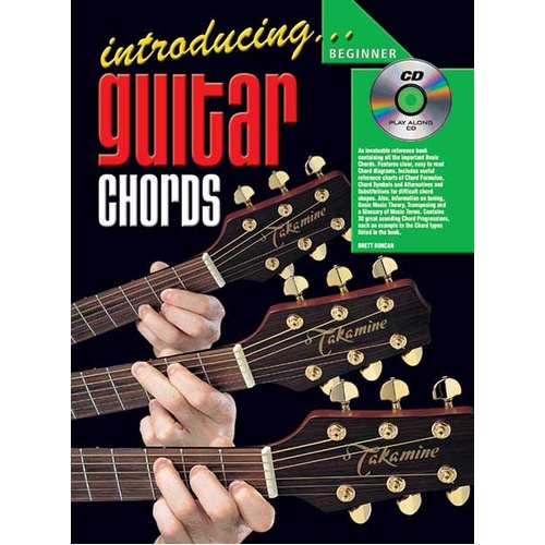Guitar Chords Reference Book with CD - Chord Diagrams, Progressions, Music Theory, Tuning, Charts & Glossary