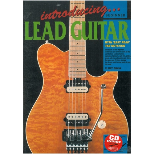 Introducing Lead Guitar Book by Learn To Play Publishing, 64 Pages, Techniques and Patterns for Lead Guitarists, Easy Read Tablature Notation