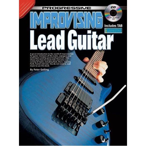 Progressive Improvising Lead Guitar Book with CD