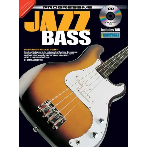 Progressive Jazz Bass Book with CD