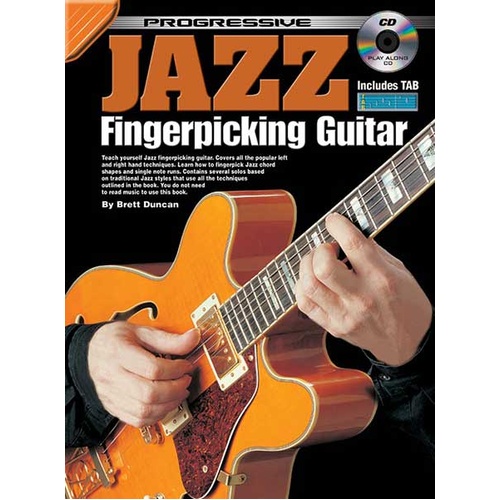 Progressive Jazz Fingerpicking Guitar Book and CD