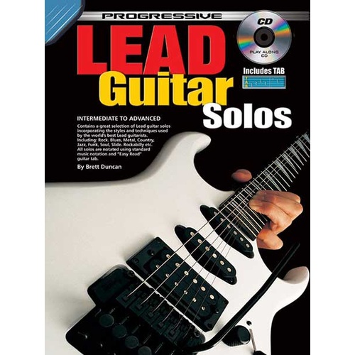 Progressive Lead Guitar Solos Book with CD