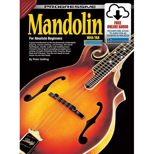 Progressive Mandolin for Beginners: Book with Online Video & Audio Access