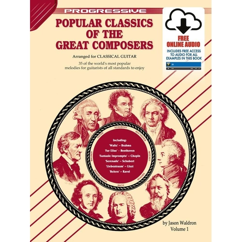 Progressive Popular Classics of the Great Composers Vol 1 for Guitar with CD