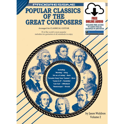 Progressive Popular Classics Of The Great Composers Volume 2 Book/Online Video And Audio Book