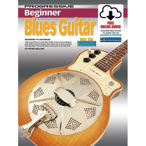 Progressive Beginner Blues Guitar Book with CD
