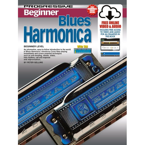 Progressive Beginner Blues Harmonica Book